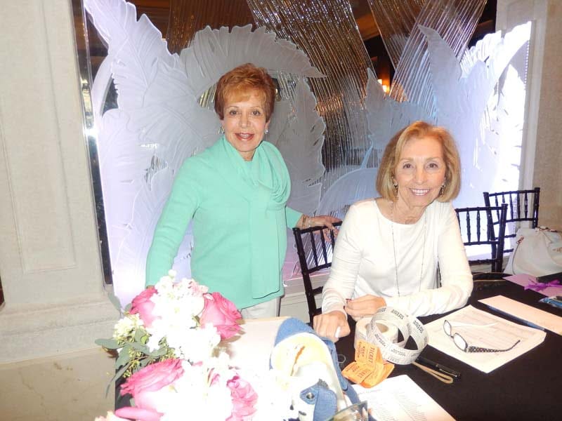 Iris Adler with a supporter at her Card Party Brunch.